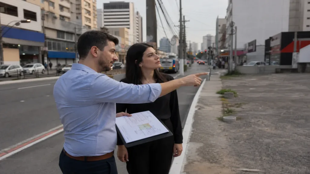 Onde encontrar terreno para loja em São Paulo com boa liquidez 2 Especialista revisando documentos de tabela de leitura rápida para triagem inicial relacionados à terreno para loja em.